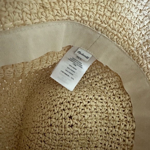 Perfect Madewell Knit Straw Beach Hat - Picture 2 of 2